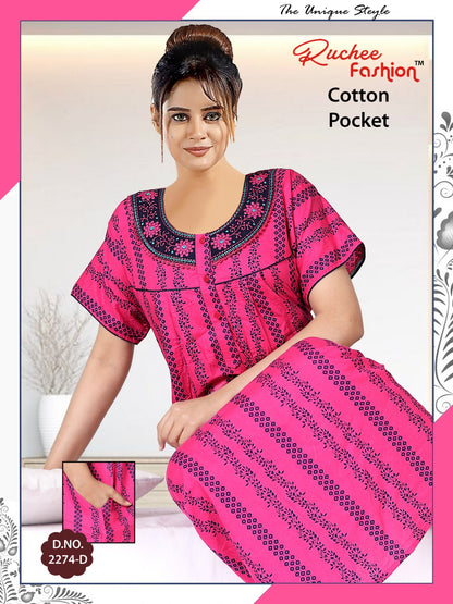 Cotton-2302 Ruchee Fashion Night Gowns