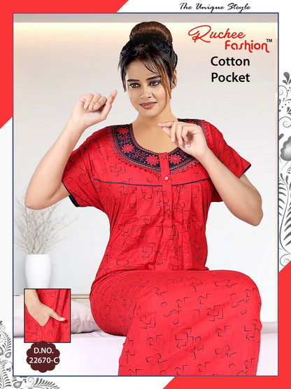 Cotton-2302 Ruchee Fashion Night Gowns
