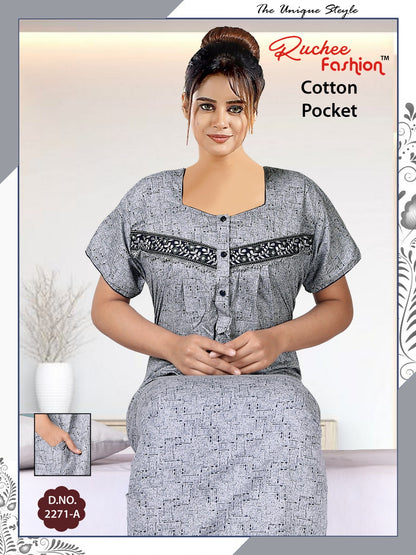 Cotton-2302 Ruchee Fashion Night Gowns