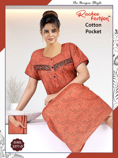 Cotton-2302 Ruchee Fashion Night Gowns