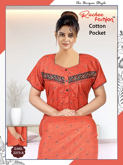 Cotton-2302 Ruchee Fashion Night Gowns