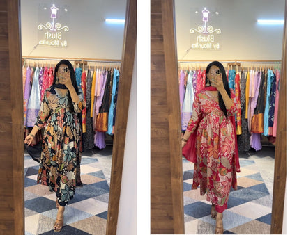 Cotton1308 Aadhya Designer Cotton Readymade Pant Style Suits Manufacturer India