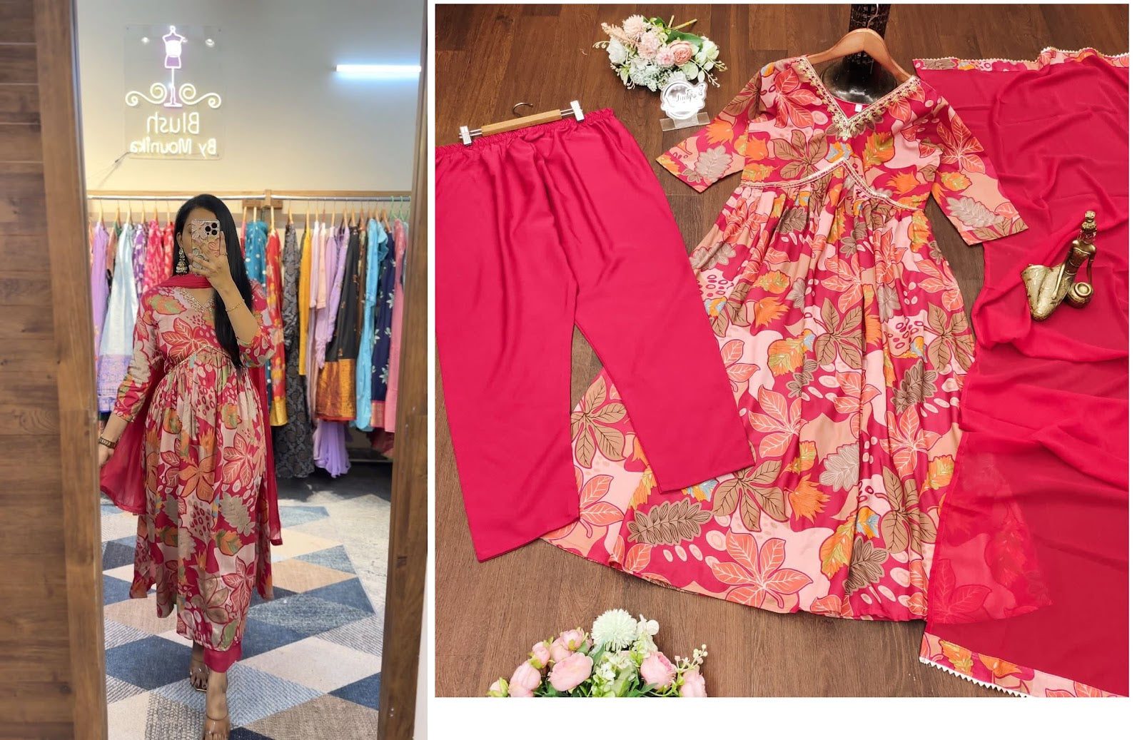 Cotton1308 Aadhya Designer Cotton Readymade Pant Style Suits Manufacturer India