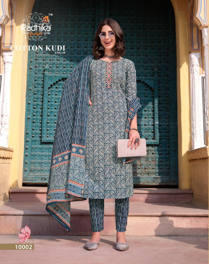 Cotton Kudi Vol 10 Radhika Lifestyle Cotton Readymade Pant Style Suits