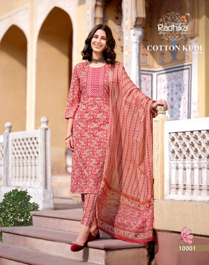 Cotton Kudi Vol 10 Radhika Lifestyle Cotton Readymade Pant Style Suits