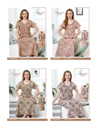 Cotton 031125 Belly Night Gowns Wholesaler Ahmedabad