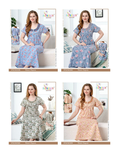 Cotton 031125 Belly Night Gowns Wholesaler Ahmedabad