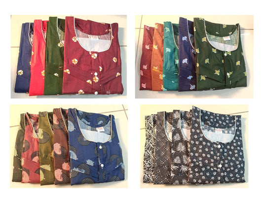 Cotton 031125 Ruchee Fashion Feeding Night Gown Wholesaler Gujarat