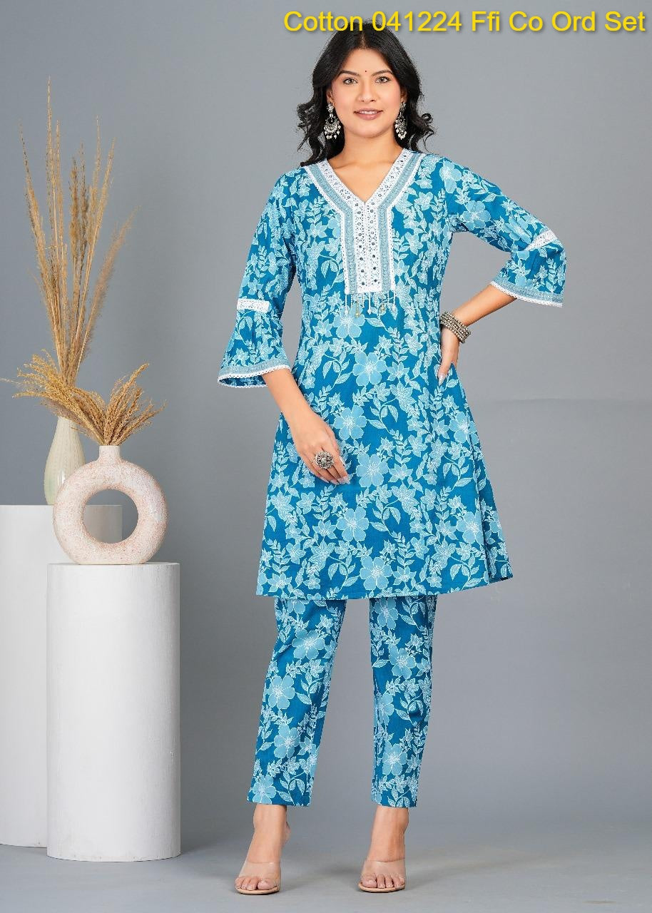 Cotton 041224 Ffi Co Ord Set Manufacturer Gujarat