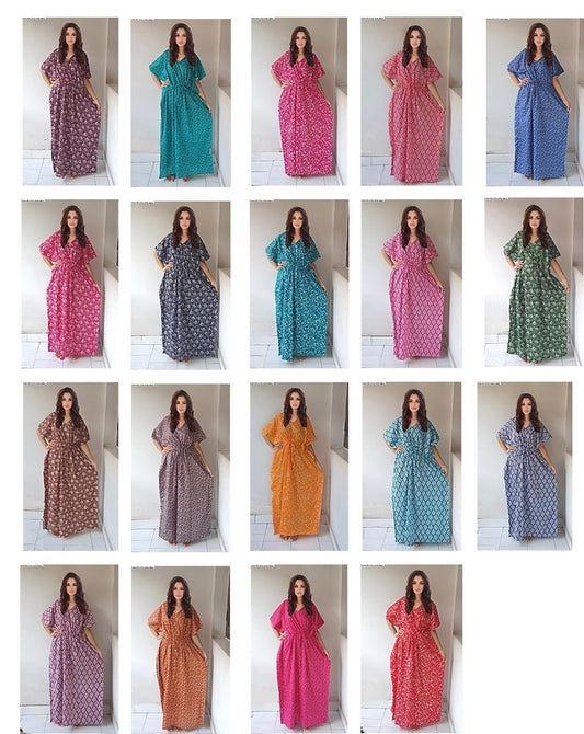 Cotton 091124 Ruc Kaftan Nighty Exporter India