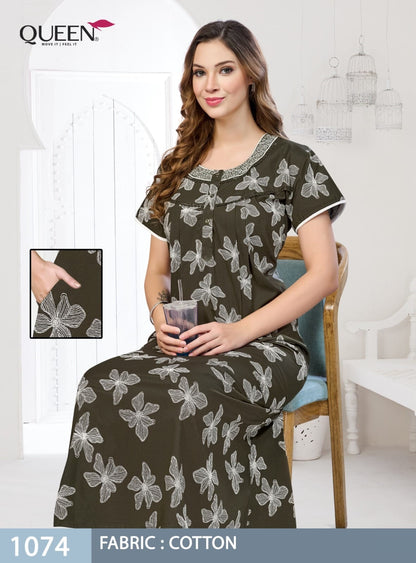 Cotton 120926 Queen Night Gowns Wholesale