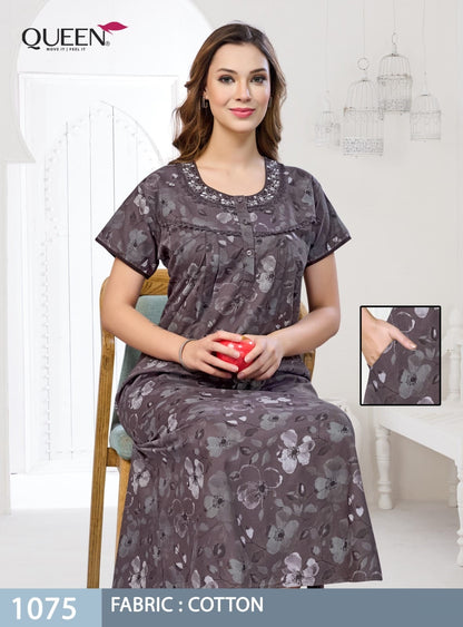 Cotton 120926 Queen Night Gowns Wholesale