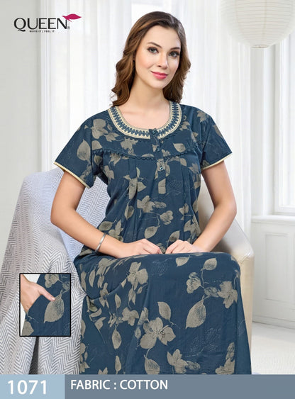Cotton 120926 Queen Night Gowns Wholesale