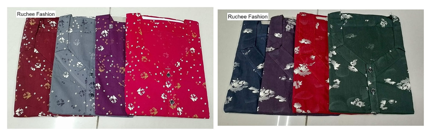 Cotton 141025 Ruchee Fashion Night Gowns Supplier Ahmedabad