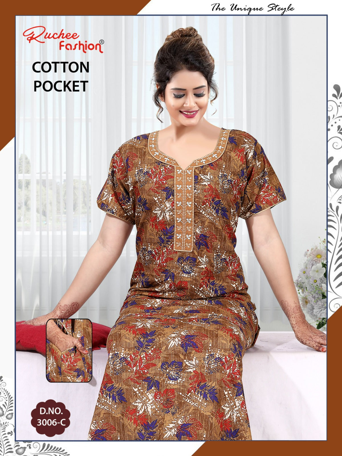 Cotton 1809 Ruchee Fashion Night Gowns Wholesaler