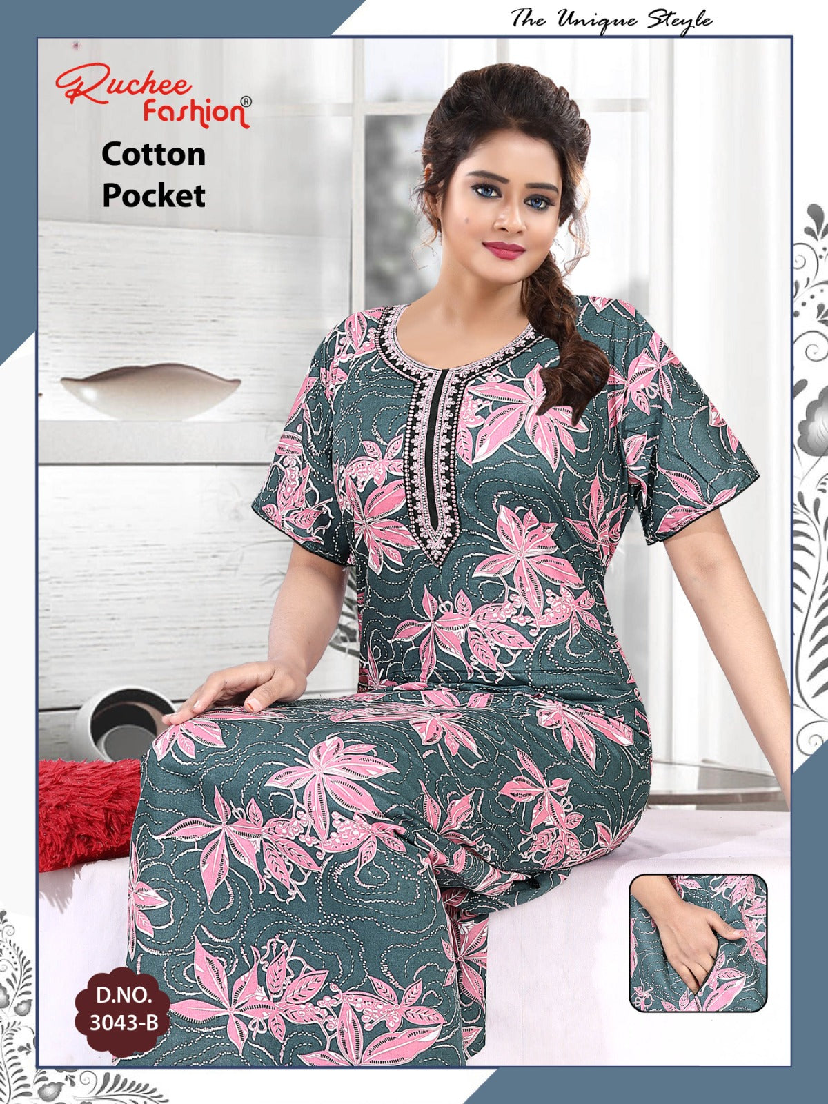 Cotton 1809 Ruchee Fashion Night Gowns Wholesaler