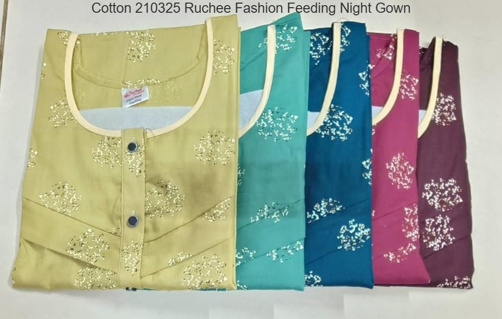 Cotton 210325 Ruchee Fashion Feeding Night Gown Manufacturer India