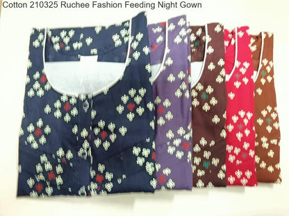 Cotton 210325 Ruchee Fashion Feeding Night Gown Manufacturer India