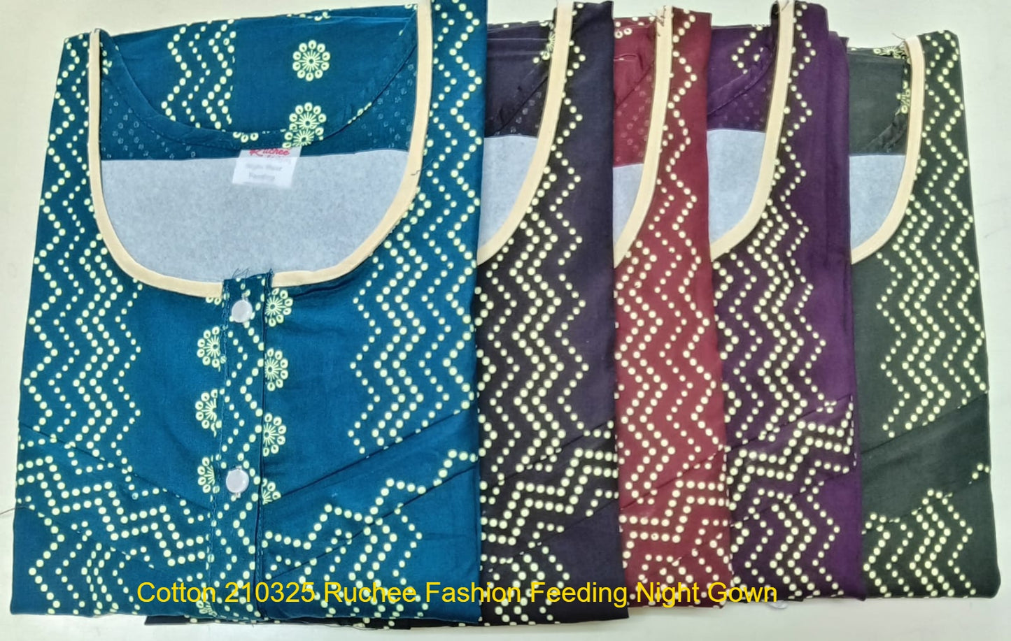 Cotton 210325 Ruchee Fashion Feeding Night Gown Manufacturer India