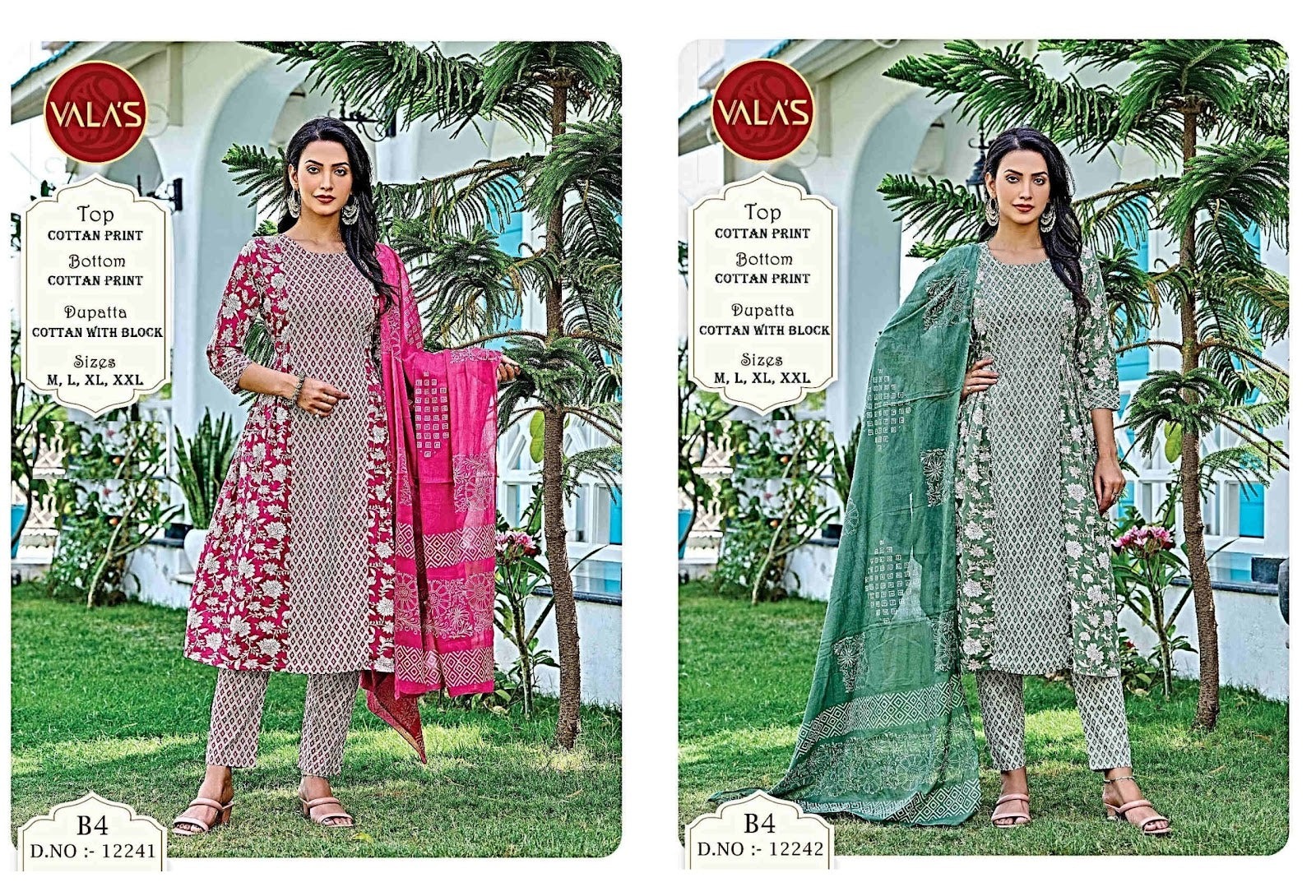 Cotton 2507 Valas Readymade Pant Style Suits Wholesale Rate