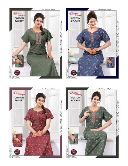 Cotton 270525 Ruchee Fashion Night Gowns Manufacturer