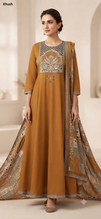 Cotton 2809 Khush Readymade Anarkali Suits Exporter