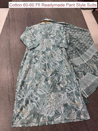 Cotton 60-60 Ffi Readymade Pant Style Suits Wholesale Rate