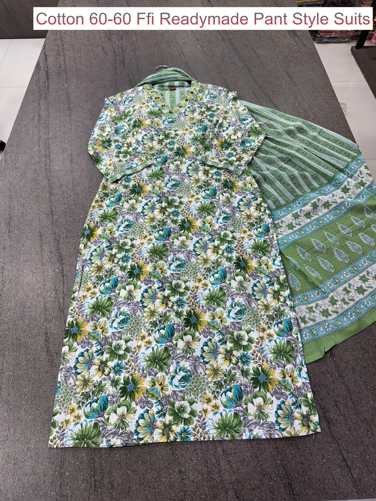 Cotton 60-60 Ffi Readymade Pant Style Suits Wholesale Rate