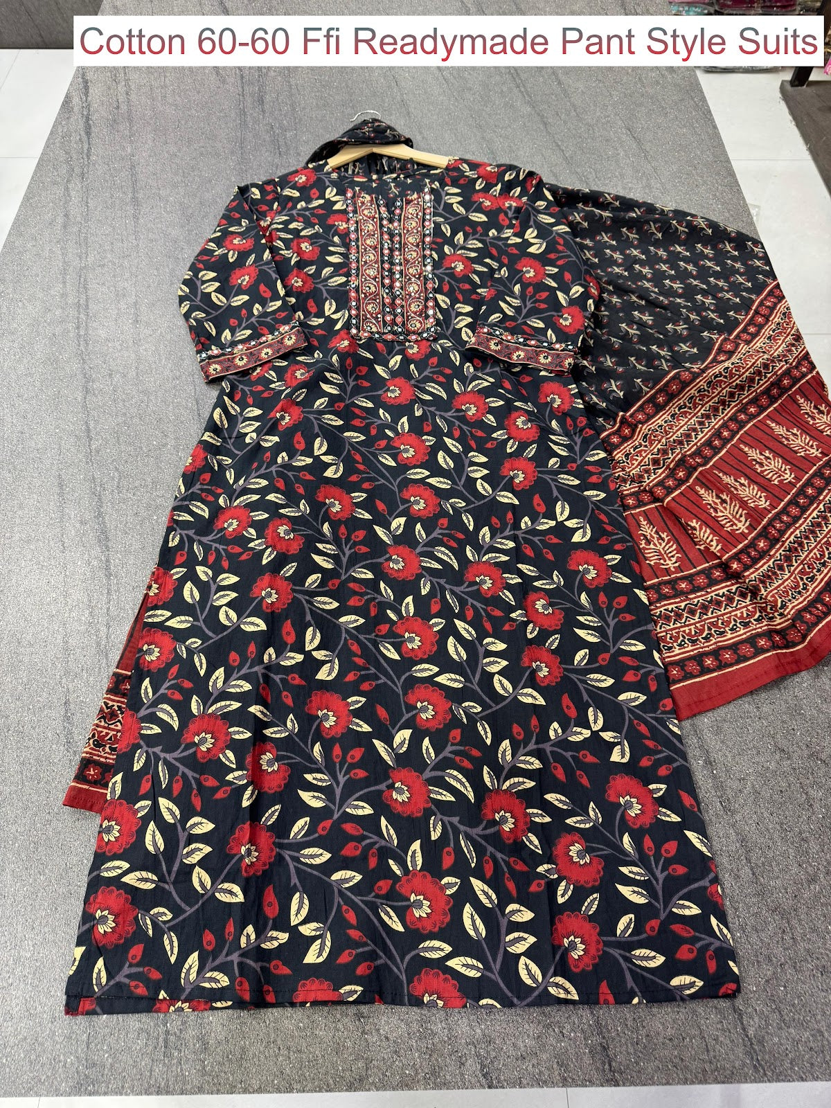 Cotton 60-60 Ffi Readymade Pant Style Suits Wholesale Rate