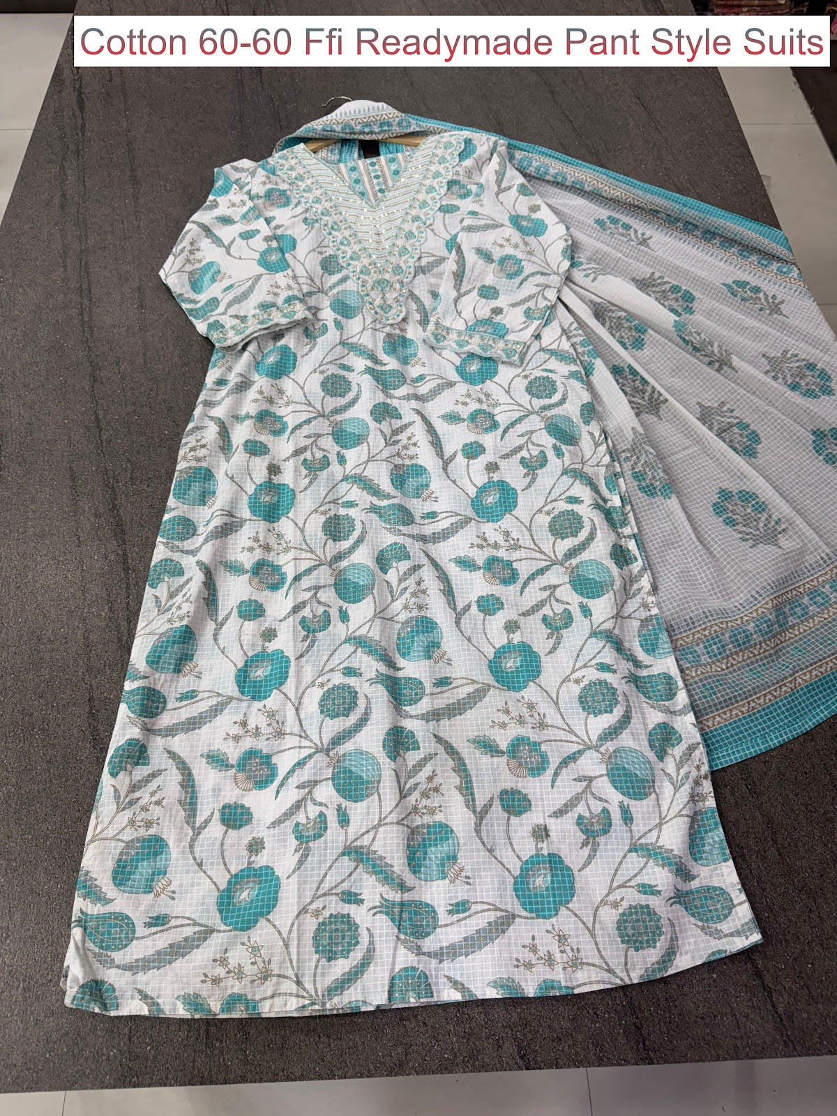 Cotton 60-60 Ffi Readymade Pant Style Suits Wholesale Rate