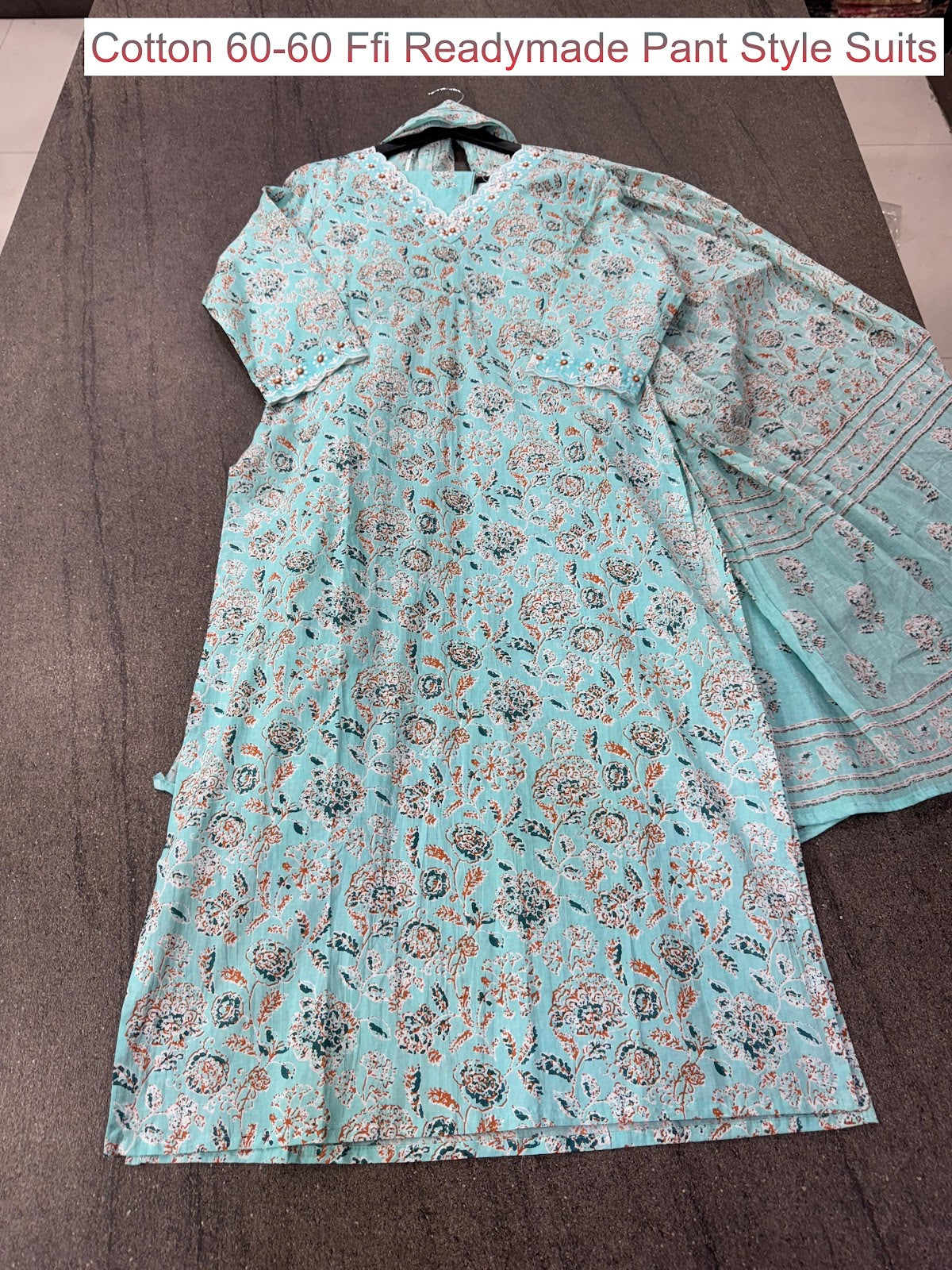 Cotton 60-60 Ffi Readymade Pant Style Suits Wholesale Rate