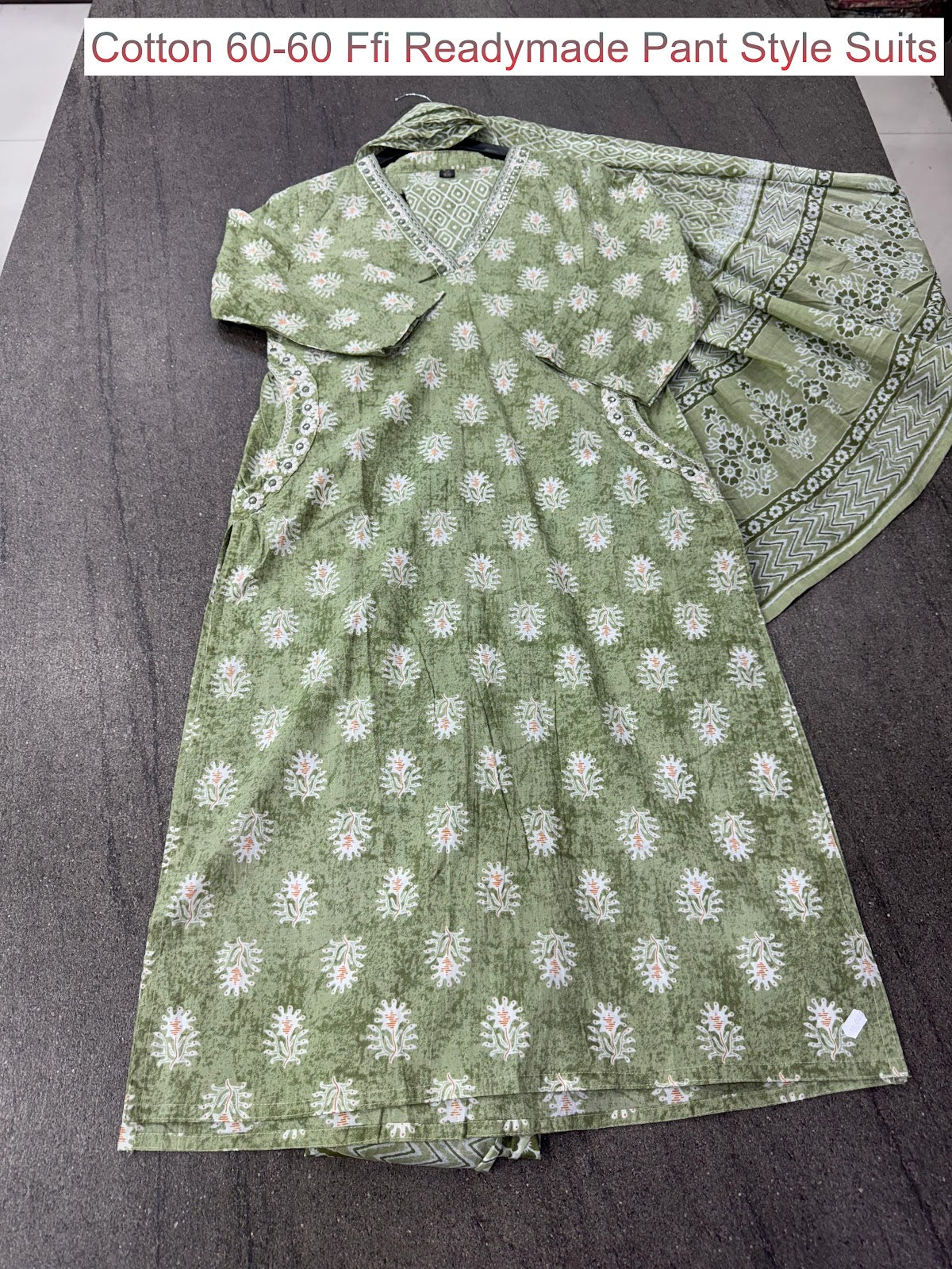 Cotton 60-60 Ffi Readymade Pant Style Suits Wholesale Rate