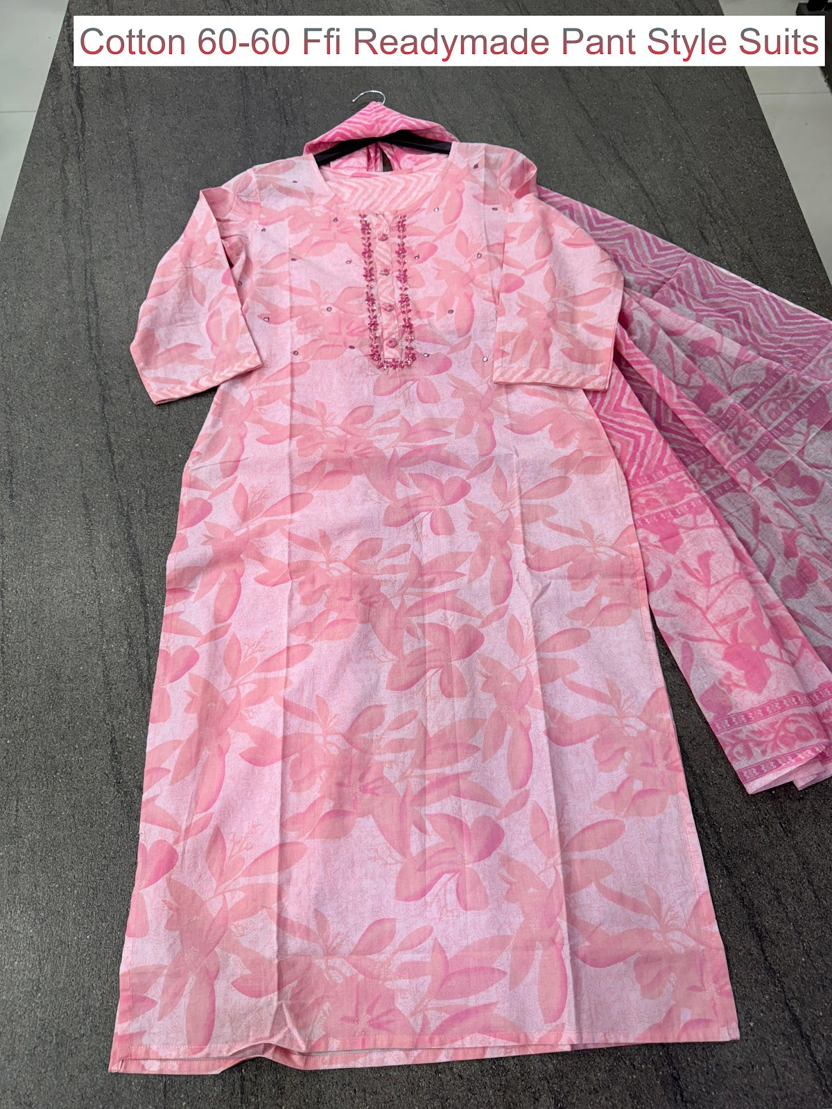 Cotton 60-60 Ffi Readymade Pant Style Suits Wholesale Rate