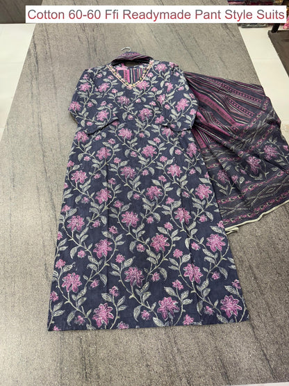 Cotton 60-60 Ffi Readymade Pant Style Suits Wholesale Rate