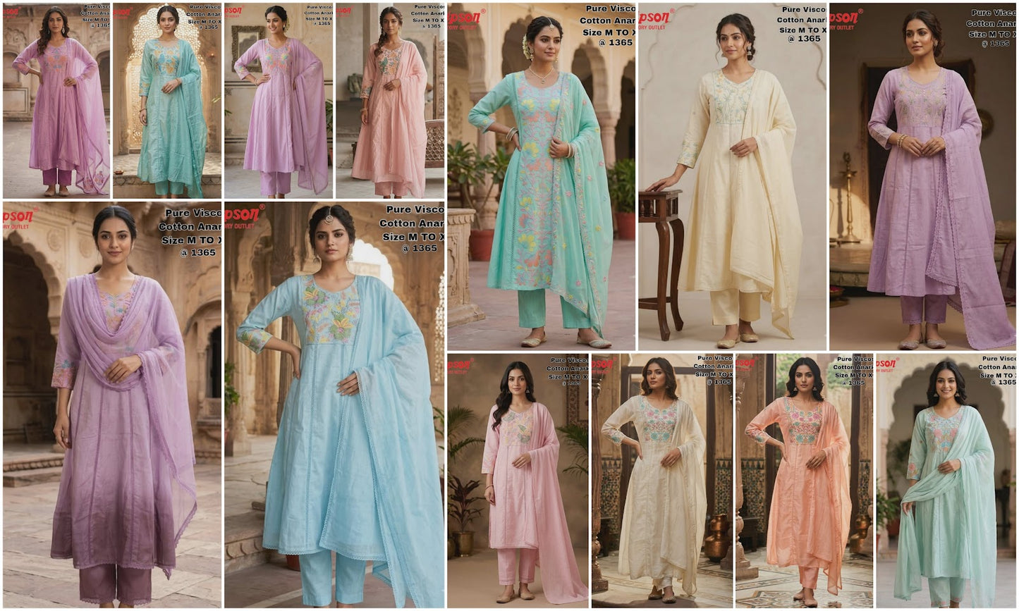 Cotton Anarkali 0406 Bipson Prints Viscose Readymade Pant Style Suits Exporter Ahmedabad
