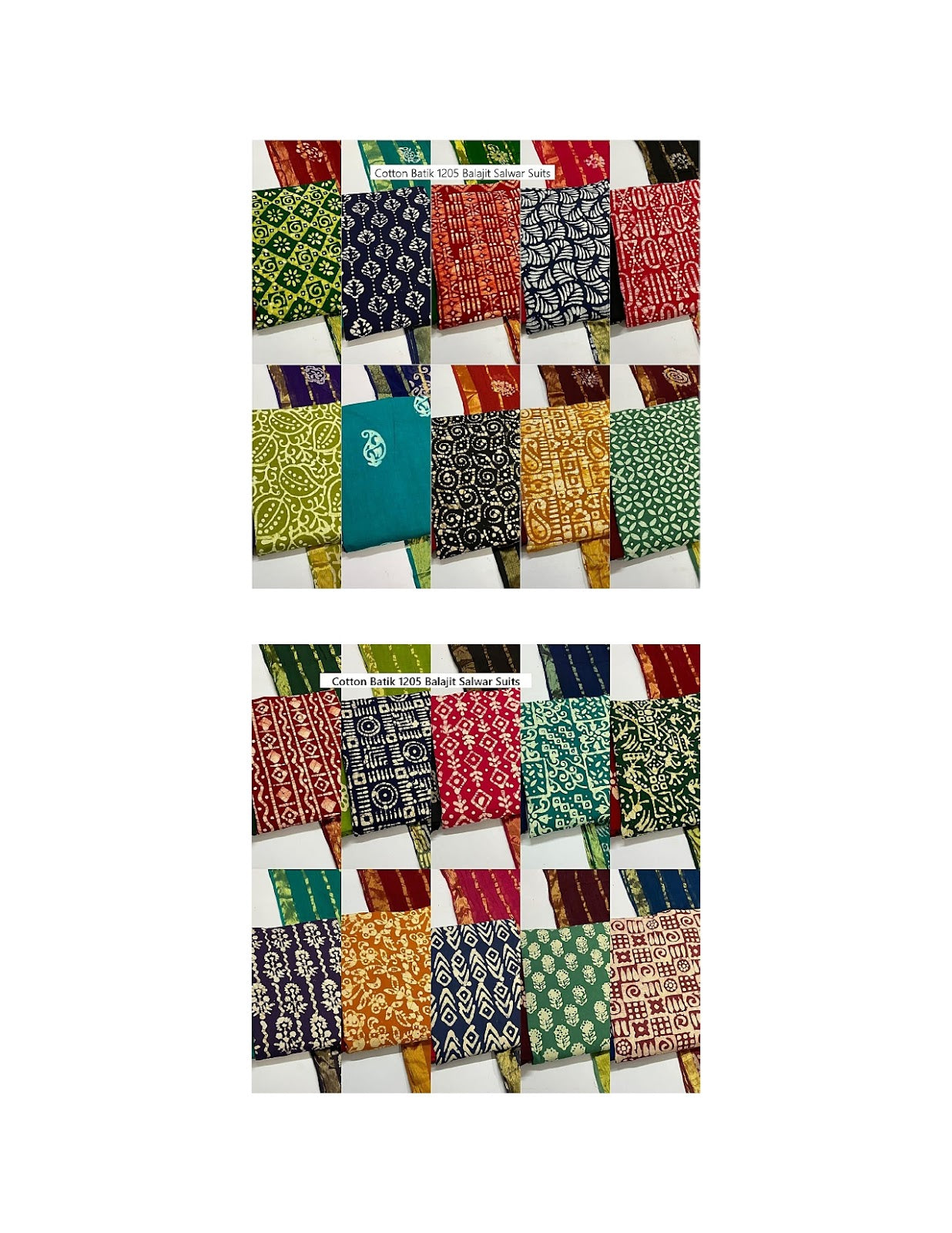 Cotton Batik 1205 Balajit Salwar Suits Wholesale Price