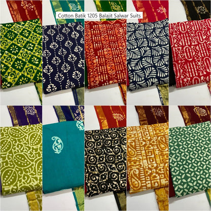 Cotton Batik 1205 Balajit Salwar Suits Wholesale Price
