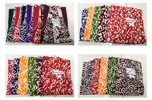 Cotton Batik Ruchee Fashion Night Gowns Wholesale Rate