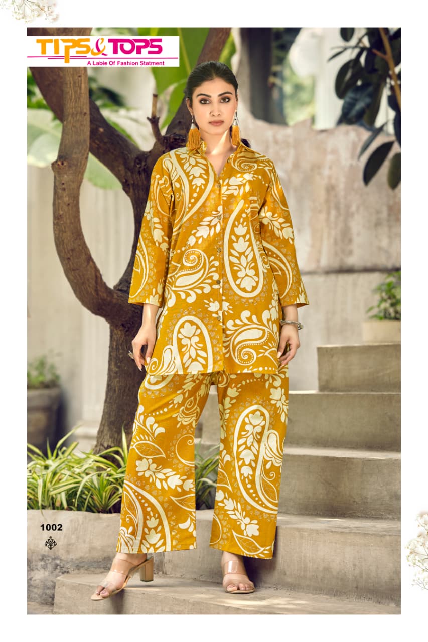 Cotton Beats Vol 4 Tips Tops Cotton Co Ord Set Wholesale