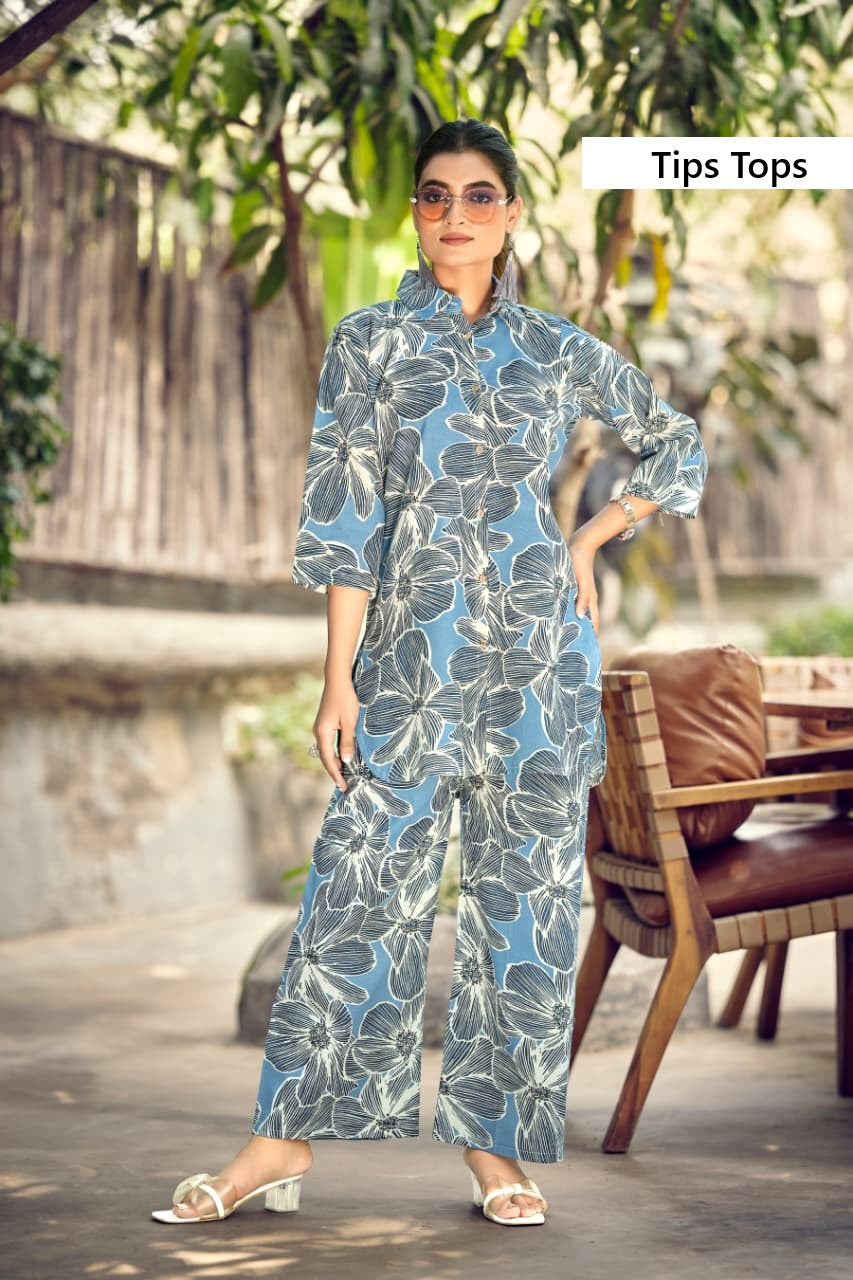 Cotton Beats Vol 4 Tips Tops Cotton Co Ord Set Wholesale