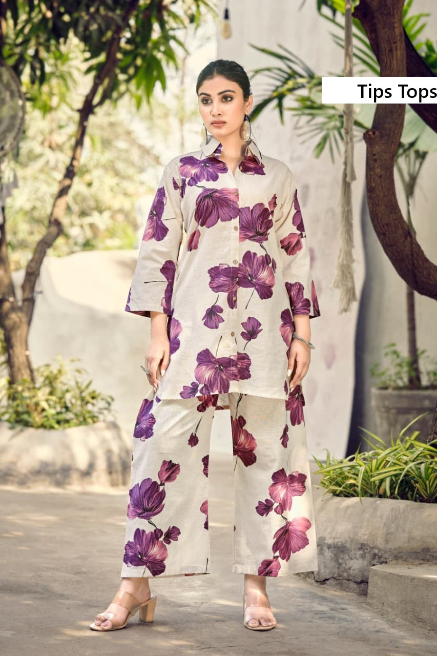 Cotton Beats Vol 4 Tips Tops Cotton Co Ord Set Wholesale