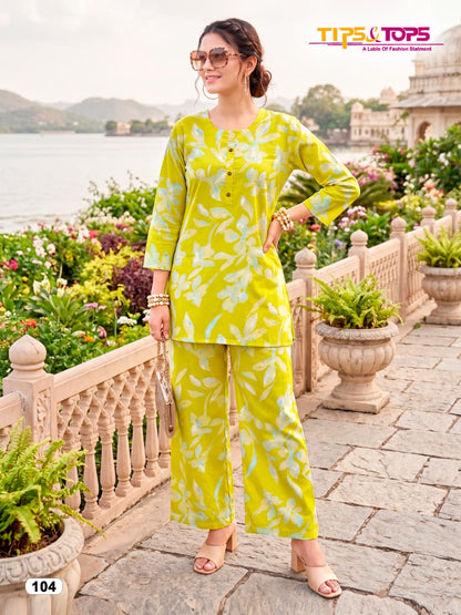 Cotton Beauty Tips Tops Co Ord Set Wholesaler Gujarat