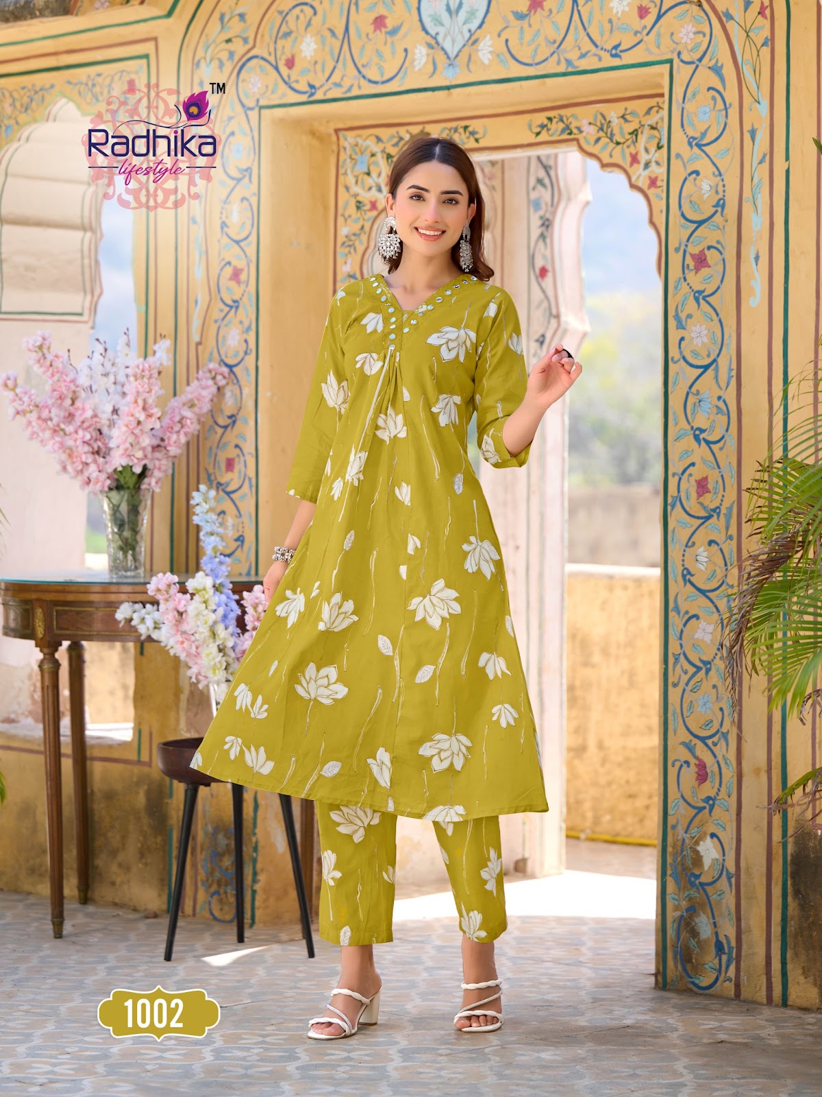 Cotton Bells Vol 1 Radhika Lifestyle Cotton Kurti Pant Set Wholesale Rate