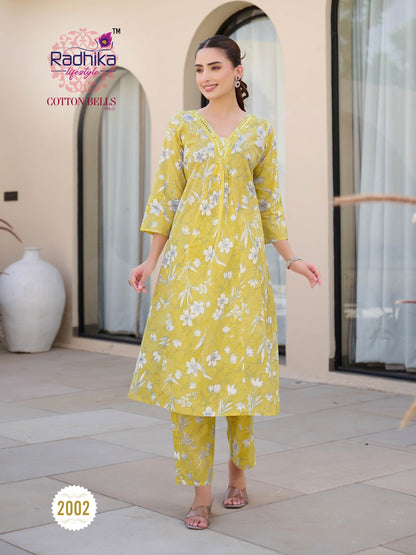 Cotton Bells Vol 2 Radhika Lifestyle Kurti Pant Set Wholesale
