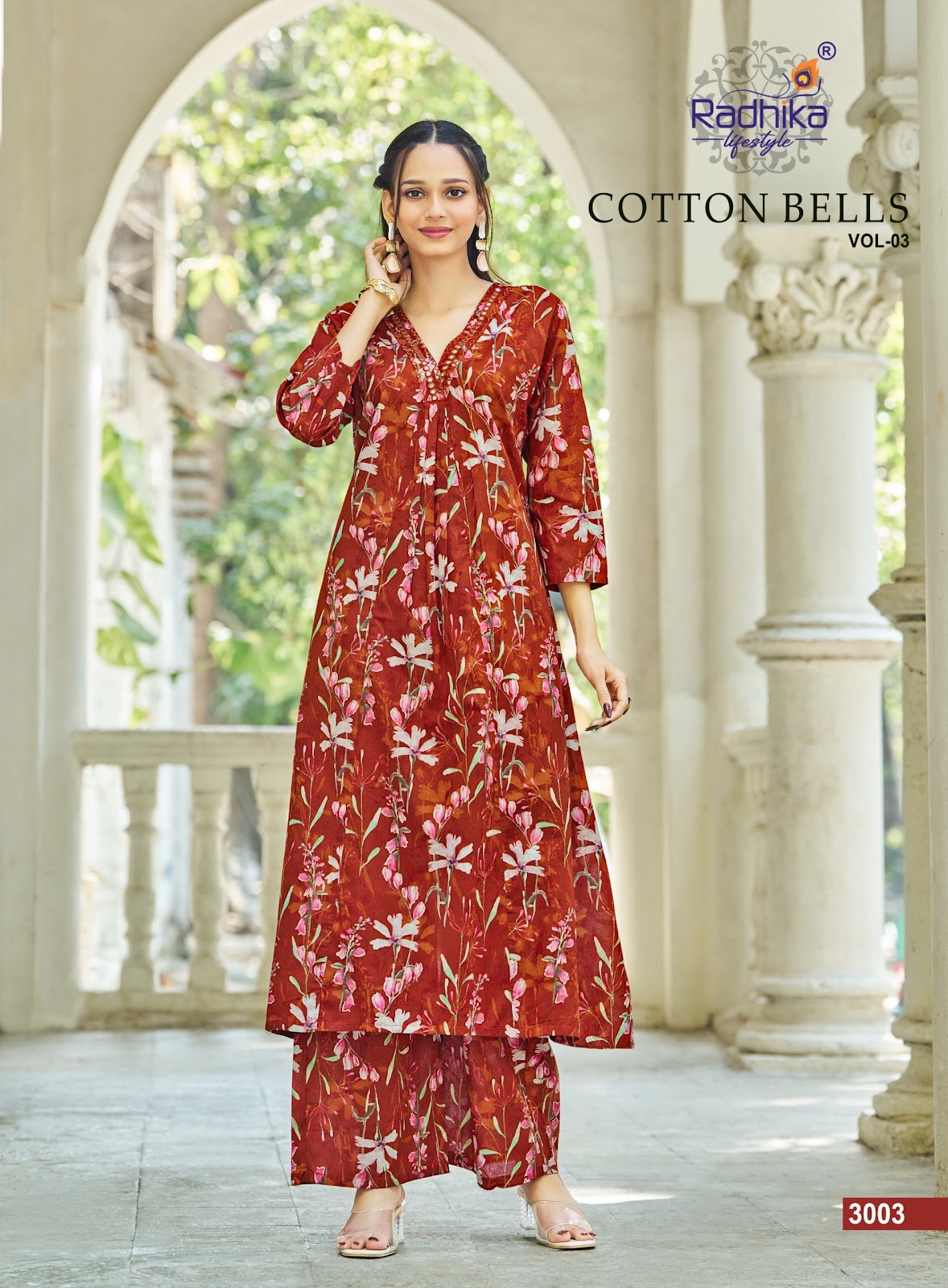 Cotton Bells Vol 3 Radhika Lifestyle Cotton Co Ord Set Manufacturer Gujarat