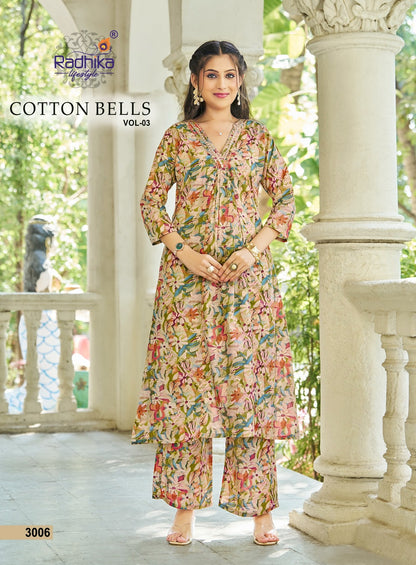 Cotton Bells Vol 3 Radhika Lifestyle Cotton Co Ord Set Manufacturer Gujarat