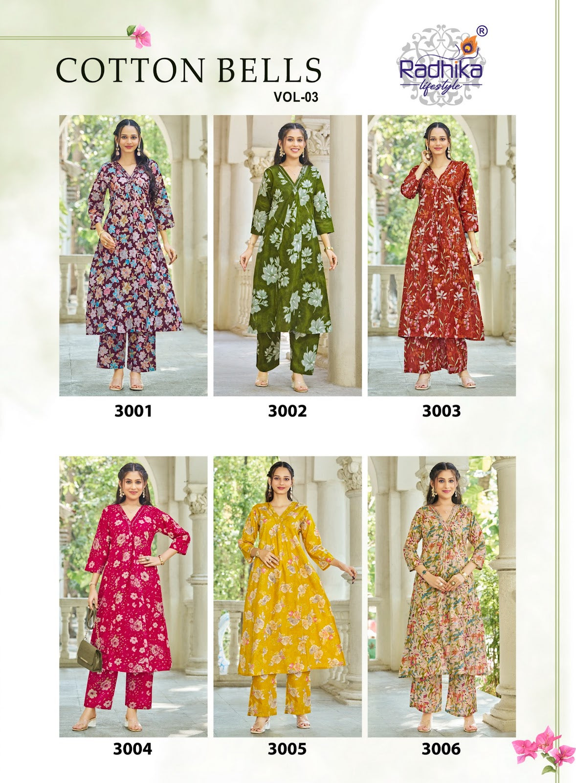 Cotton Bells Vol 3 Radhika Lifestyle Cotton Co Ord Set Manufacturer Gujarat