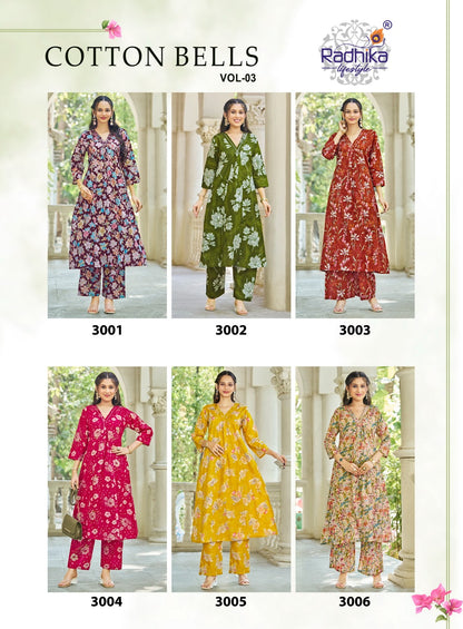 Cotton Bells Vol 3 Radhika Lifestyle Cotton Co Ord Set Manufacturer Gujarat