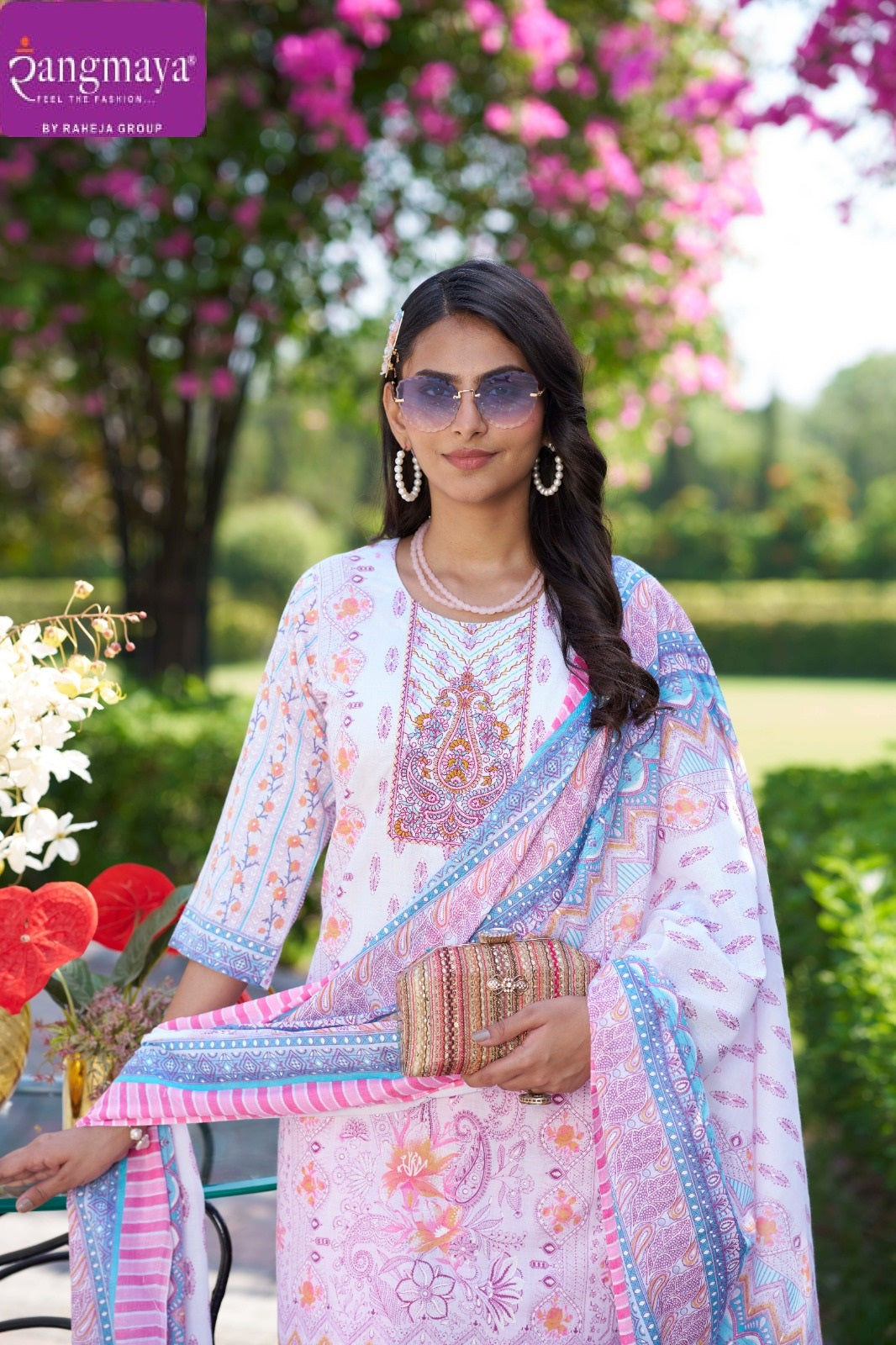 Cotton Bloom Rangmaya Readymade Pant Style Suits Wholesale Price