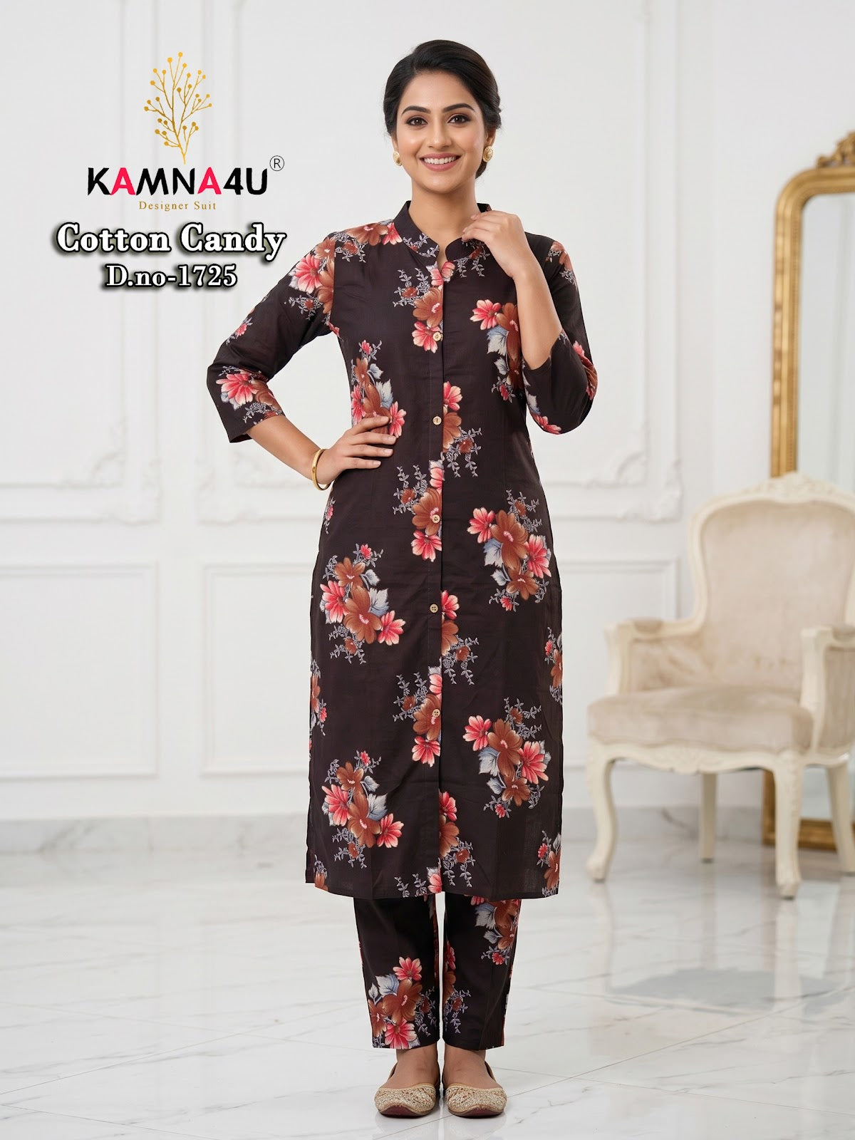 Cotton Candy Kamna4U Dhabu Kurti Pant Set Manufacturer Gujarat